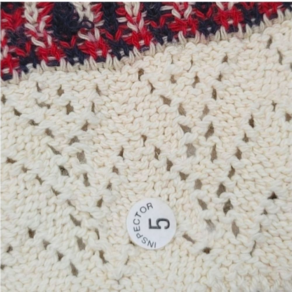 NEW Vintage 80s Interim Geometric Knit Grampacore Sweater Size Large - Picture 11 of 12